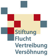 grau-rotes Logo der Stiftung Flucht, Vertreibung, Versöhnung