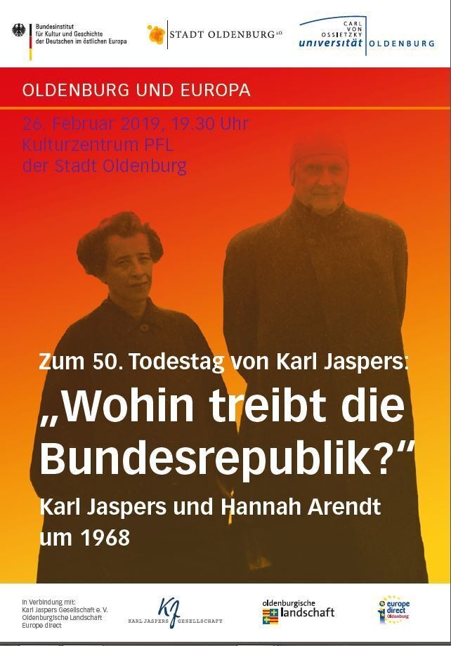 Plakat zur Veranstaltung "Wohin treibt die Bundesrepublik?"