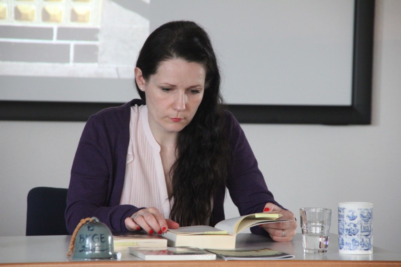 Paulina Schulz bei einer Lesung im April 2014